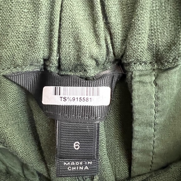 J.Crew woman’s green linen jogger pants - Picture 6 of 8